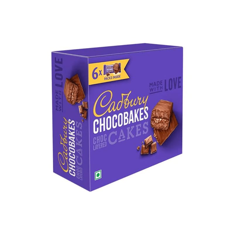 Cadbury CHOCOBAKES Choc Layered Cakes 126GM (Pack of 2) (0.126 kg, Pack of  2) - Humarabazar